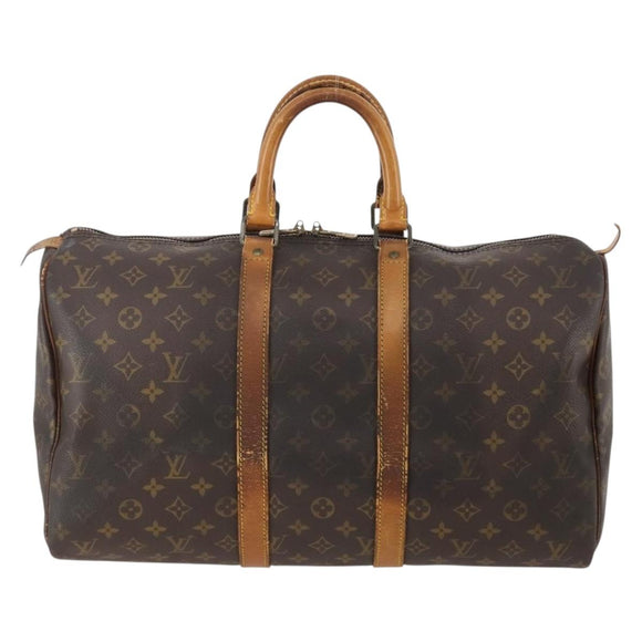 LOUIS VUITTON Monogram Keepall 45 Boston Tas M41428 LV Auth 179405