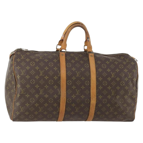 LOUIS VUITTON Monogram Keepall 50 Boston Bag M41426 LV Auth 179406