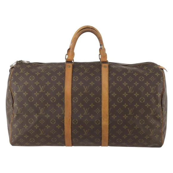 LOUIS VUITTON Monogram Keepall 50 Boston Bag M41426 LV Auth 179406