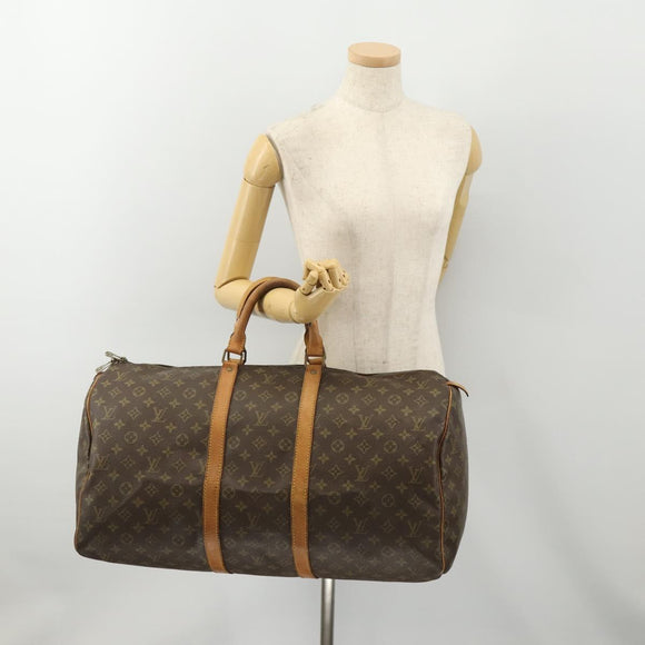 LOUIS VUITTON Monogram Keepall 50 Boston Bag M41426 LV Auth 179406