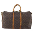 LOUIS VUITTON Monogram Keepall Bandouliere 45 Boston Tasche M41418 LV Auth 179409-13
