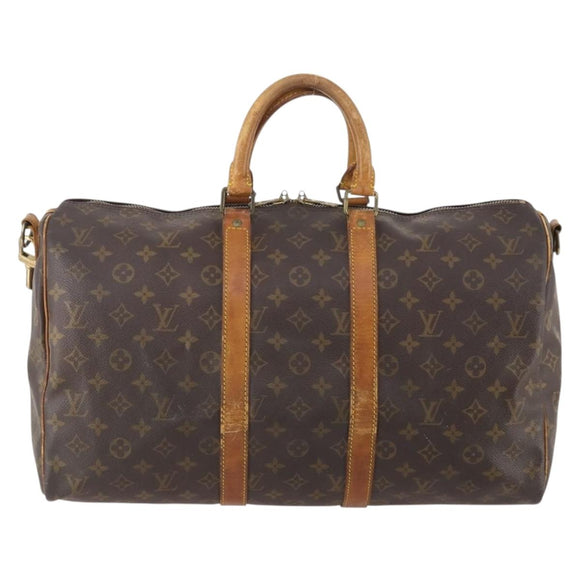 LOUIS VUITTON Monogram Keepall Bandouliere 45 Boston Tasche M41418 LV Auth 179409