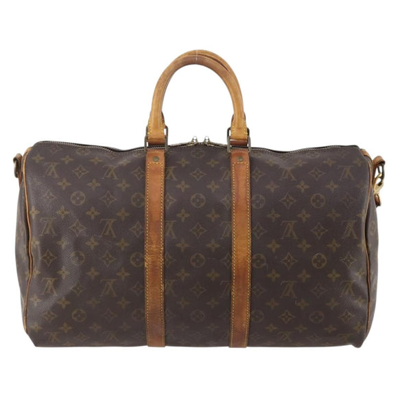 LOUIS VUITTON Monogram Keepall Bandouliere 45 Boston Tasche M41418 LV Auth 179409