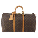 LOUIS VUITTON Monogram Keepall 50 Boston Bag M41426 LV Auth 179410A-2