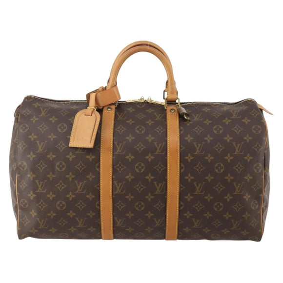 LOUIS VUITTON Monogram Keepall 50 Boston Bag M41426 LV Auth 179410A
