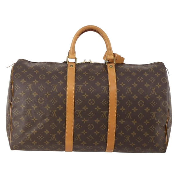 LOUIS VUITTON Monogram Keepall 50 Boston Bag M41426 LV Auth 179410A