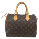 LOUIS VUITTON Monogram Speedy 25 Hand Bag M41528 LV Auth 179417A-3