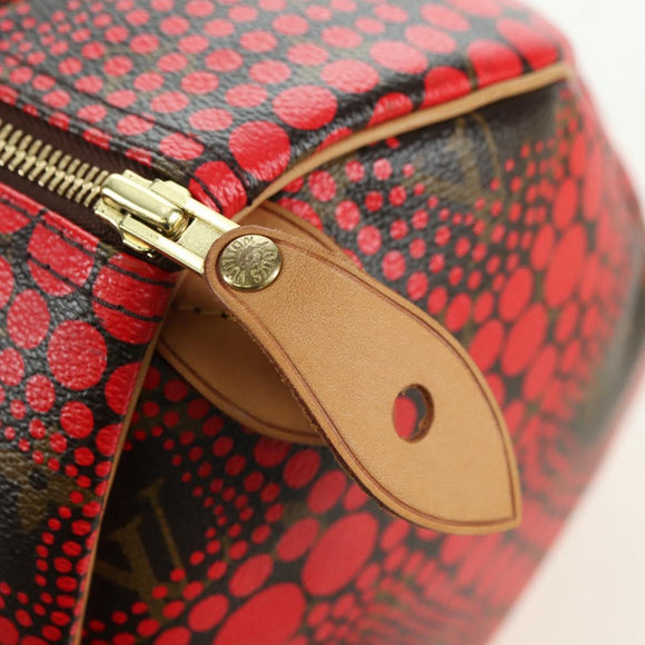 LOUIS VUITTON Dot Infinity Yayoi Kusama Speedy 30 Bag Red M40693 Auth 179418SAM