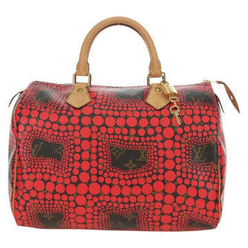LOUIS VUITTON Dot Infinity Yayoi Kusama Speedy 30 Bag Red M40693 Auth 179418SAM - 0