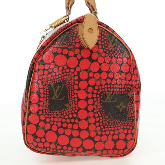 LOUIS VUITTON Dot Infinity Yayoi Kusama Speedy 30 Bag Red M40693 Auth 179418SAM