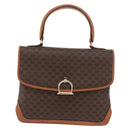 CELINE Macadam Canvas Hand Bag PVC Leather Brown Gold Auth 179420A-2