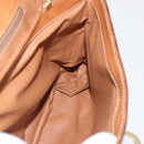 CELINE Macadam Canvas Hand Bag PVC Leather Brown Gold Auth 179420A-21