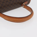 CELINE Macadam Canvas Hand Bag PVC Leather Brown Gold Auth 179420A-7
