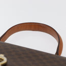 CELINE Macadam Canvas Hand Bag PVC Leather Brown Gold Auth 179420A-8