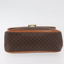 CELINE Macadam Canvas Hand Bag PVC Leather Brown Gold Auth 179420A-9