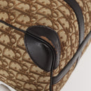 Christian Dior Trotter Canvas Hand Bag Brown Gold Auth 179421-10