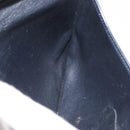 Christian Dior Trotter Canvas Clutch Bag Navy Gold Auth 179422-12