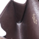 Christian Dior Trotter Canvas Chain Shoulder Bag Brown Gold Auth 179423-18