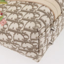 Christian Dior Trotter Canvas Hand Bag Ivory Silver Auth 179424A-15