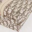 Christian Dior Trotter Canvas Hand Bag Ivory Silver Auth 179424A-18