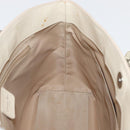 Christian Dior Trotter Canvas Hand Bag Ivory Silver Auth 179424A-21