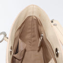 Christian Dior Trotter Canvas Hand Bag Ivory Silver Auth 179424A-22