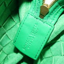 BOTTEGA VENETA INTRECCIATO Shoulder Bag Leather Green Gold Auth 179425V-11