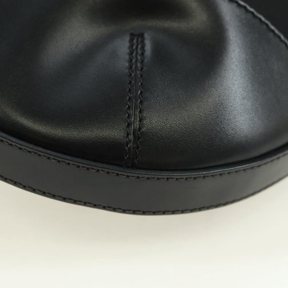 PRADA Umhängetasche Nylon Schwarz Silber Auth 179432SAV