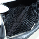 PRADA Umhängetasche Nylon Schwarz Silber Auth 179432SAV-9