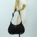 PRADA Umhängetasche Nylon Schwarz Silber Auth 179432SAV-27