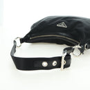 PRADA Umhängetasche Nylon Schwarz Silber Auth 179432SAV-7