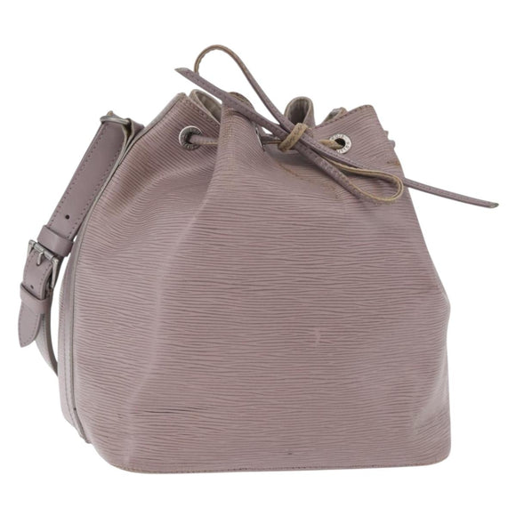 LOUIS VUITTON Epi Petit Noe Shoulder Bag Lilac M4410B LV Auth 179433