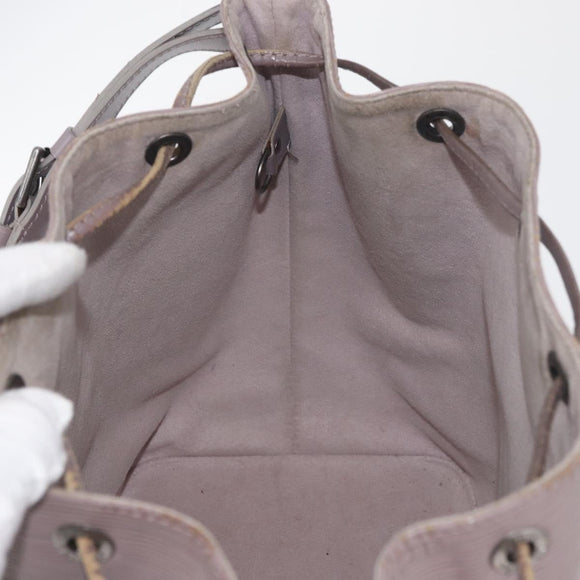 LOUIS VUITTON Epi Petit Noe Shoulder Bag Lilac M4410B LV Auth 179433