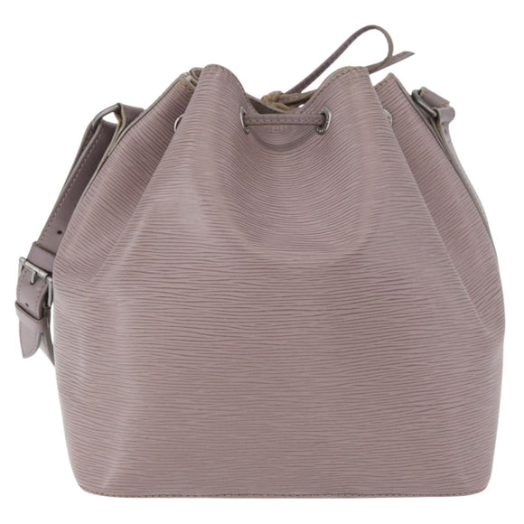 LOUIS VUITTON Epi Petit Noe Shoulder Bag Lilac M4410B LV Auth 179433