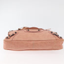 BALENCIAGA The First Hand Bag Leather 2way Gray 103208 Auth 179438-5