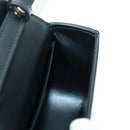 CELINE Triomphe Schultertasche Leder Schwarz Gold Original 179440SAM-21