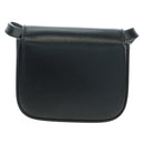 CELINE Triomphe Schultertasche Leder Schwarz Gold Original 179440SAM-2