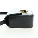 CELINE Triomphe Schultertasche Leder Schwarz Gold Original 179440SAM-3