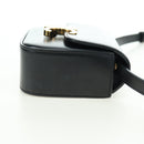 CELINE Triomphe Schultertasche Leder Schwarz Gold Original 179440SAM-4