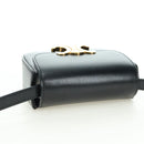 CELINE Triomphe Schultertasche Leder Schwarz Gold Original 179440SAM-6