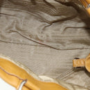 PRADA Tote Tas Leer Bruin Zilver Orig. 179442A-11