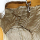 PRADA Tote Tas Leer Bruin Zilver Orig. 179442A-20