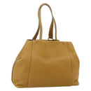 PRADA Tote Tas Leer Bruin Zilver Orig. 179442A-1