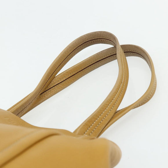 PRADA Tote Tas Leer Bruin Zilver Orig. 179442A