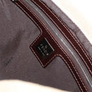 FENDI Zucca Canvas Mamma Baguette Shoulder Bag Beige Silver Auth 179443V-19