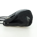 PRADA Tote Bag Leather Black Silver Auth 179445V-3