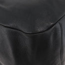 PRADA Hand Bag Leather Black Silver Auth 179447A-9