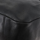 PRADA Hand Bag Leather Black Silver Auth 179447A-14