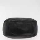 PRADA Hand Bag Leather Black Silver Auth 179447A-5