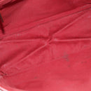 GUCCI GG Canvas Tote Bag Silver Red 113019 Auth 179457-16